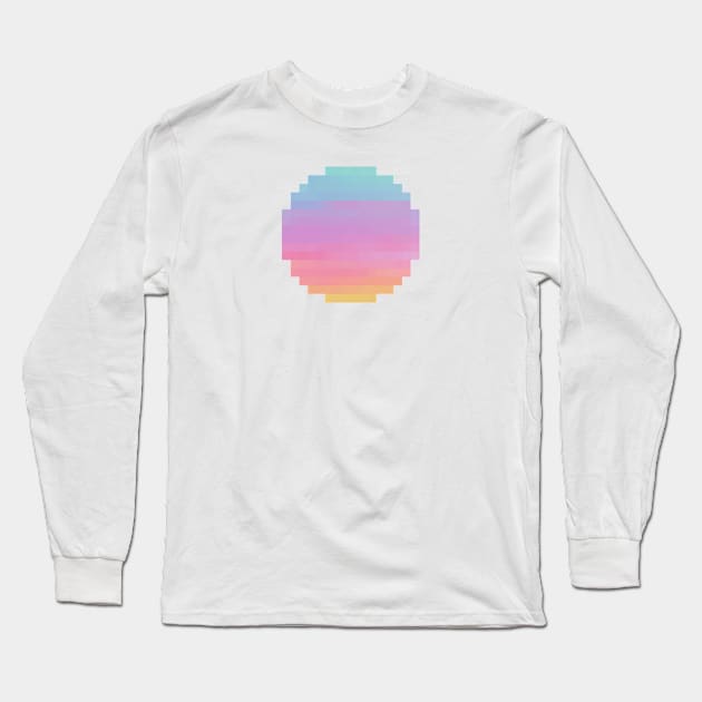 Pastel Rainbow Aesthetic Circle Long Sleeve T-Shirt by christinegames